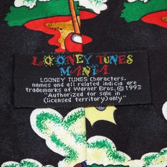 Vintage Looney Tunes Mania TAZ Golf Tie - Picture 7 of 7